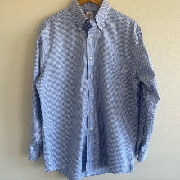 Brooks Brothers Other - Brooks Brothers 346 Men's Long Sleeve Button Down Blue/White 16-4/5